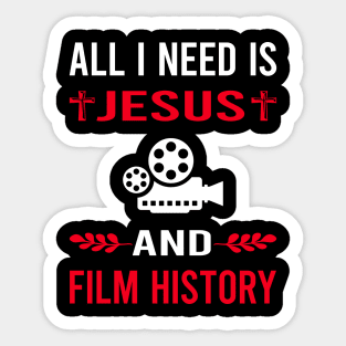 I Need Jesus And Film History Movie Movies Sticker